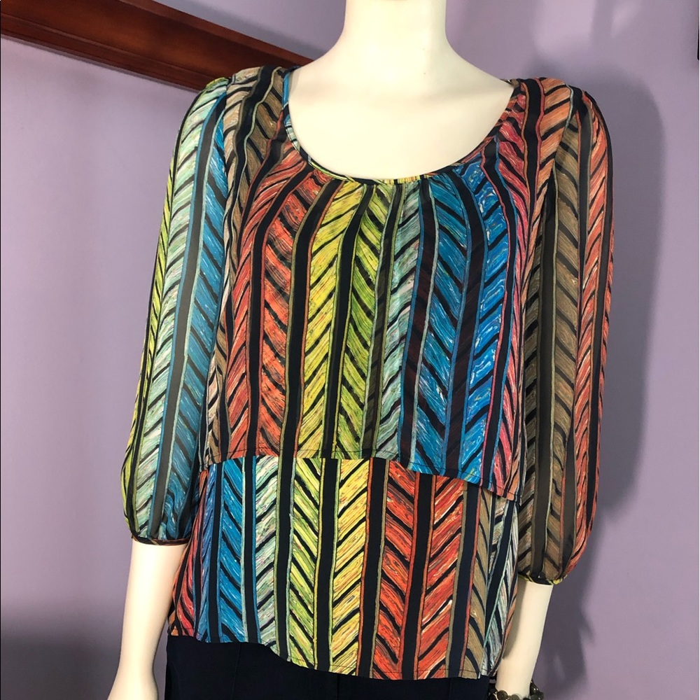 Cluny 2-Tiered Silk Shirt